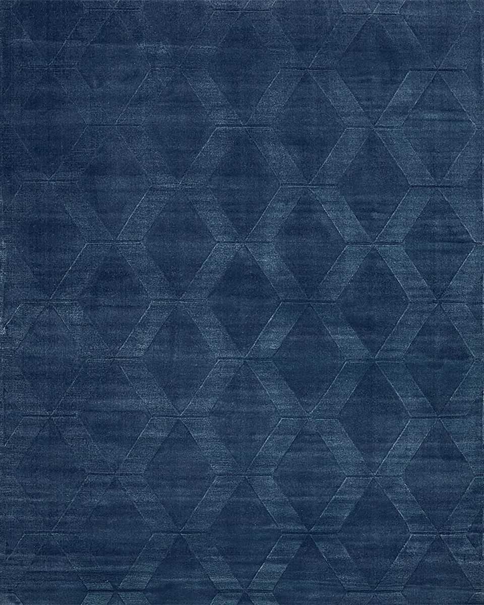 Brunello Hand-Loomed Navy Rug, 9' x 12'